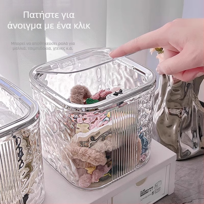 Κουτί αποθήκευσης αξεσουάρ μαλλιών, πλαστικό, χωρητικότητα 18 λίτρων, ιαπωνικό στυλ, δυνατότητα εκτύπωσης λογότυπου