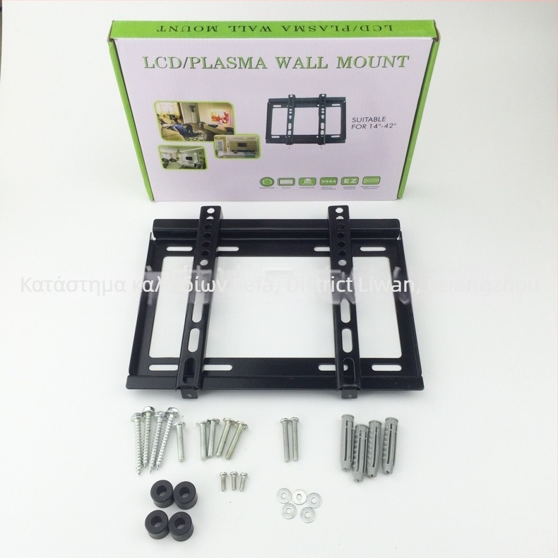 Στήριγμα τοίχου για LED/LCD τηλεόραση, καθολικό και σταθερό, μεταλλικό στήριγμα, φορτίο πάνω από 15 kg