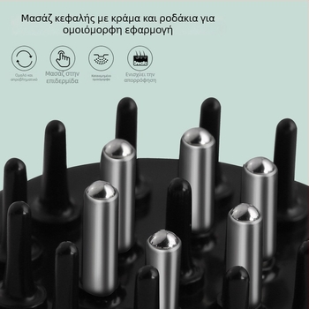 Εφαρμογέας τριχωτού κεφαλιού με θρεπτικό διάλυμα, χτένα-οδηγός υγρών με περιστρεφόμενες χάντρες, μοντέλο: Liquid Diverter; βάρος 35-40 g; κατάλληλο για όλες τις εποχές; γενική χρήση