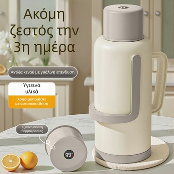 Θερμό μπουκάλι με γυάλινο εσωτερικό, μεγάλη χωρητικότητα, μόνωση 12–24 ωρών, premium Xinmeiya PP+γυάλινος εσωτερικός