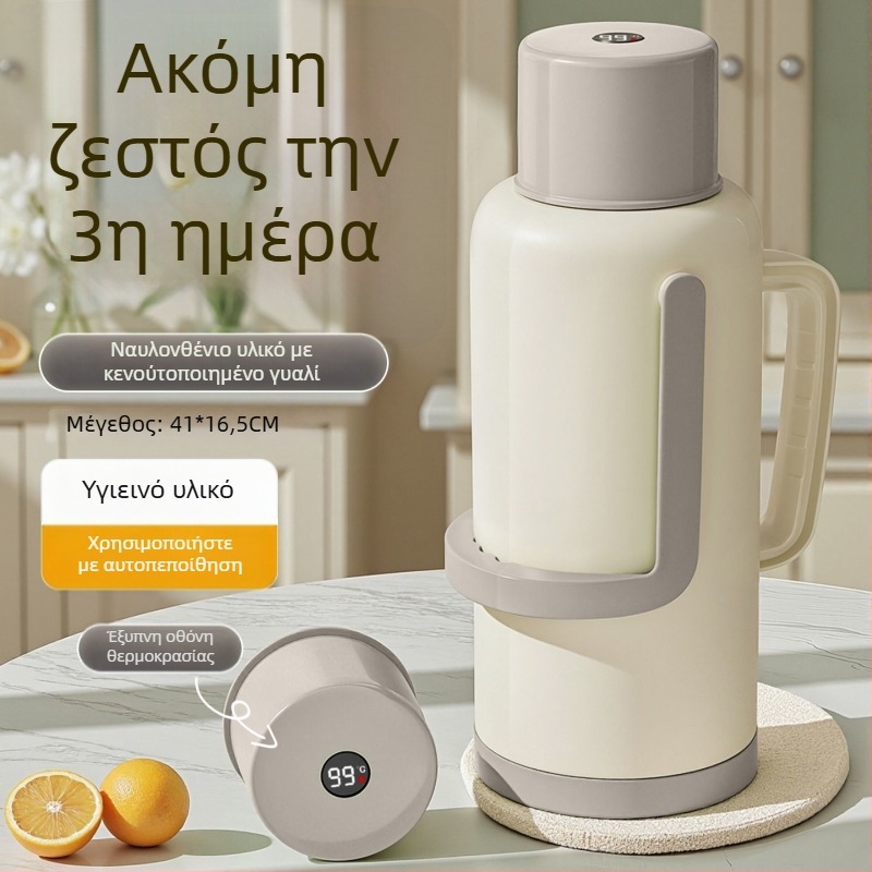 Θερμό μπουκάλι με γυάλινο εσωτερικό, μεγάλη χωρητικότητα, μόνωση 12–24 ωρών, premium Xinmeiya PP+γυάλινος εσωτερικός