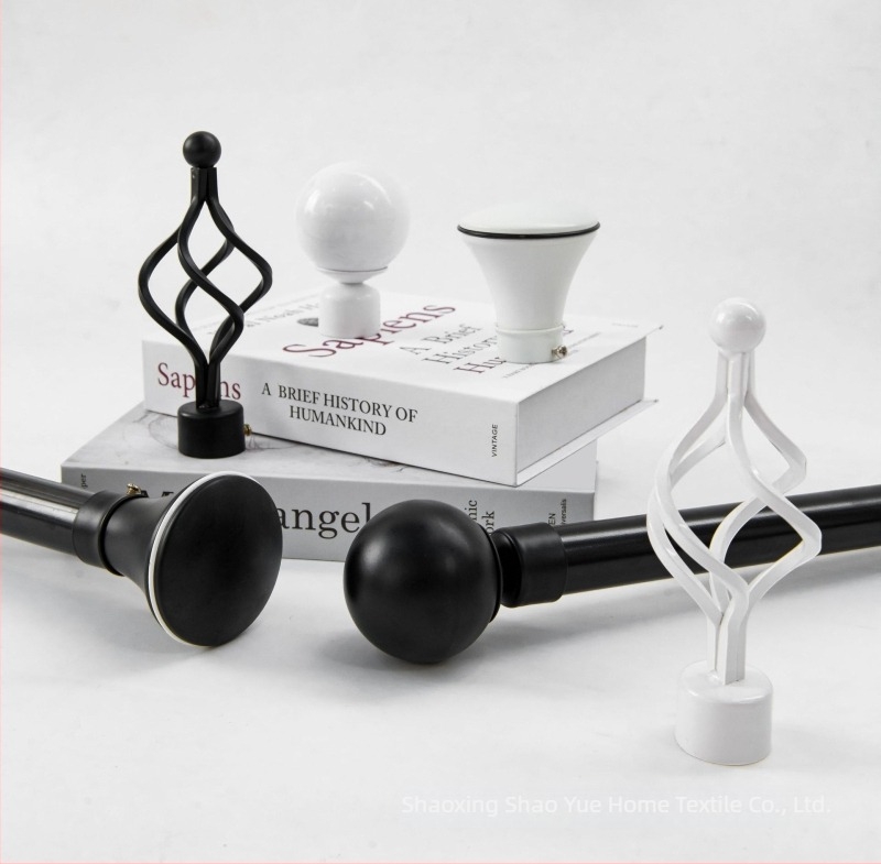 Σετ ράβδων κουρτινών με ρωμαϊκή ράβδο, μονή και διπλή ράβδο, αλουμινένια στηρίγματα, μοντέρνο μινιμαλιστικό στυλ, προσαρμόσιμο