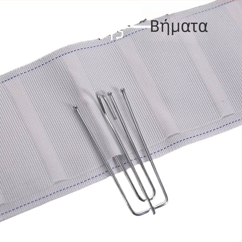 Λωρίδες υφάσματος για κουρτίνες με γάντζους, πλενόμενες στο πλυντήριο, παχυνμένες λωρίδες, αξεσουάρ κουρτινών