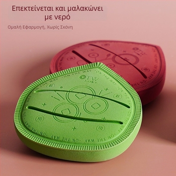 otw Διπλής χρήσης σφουγγάρι πούδρας για ξηρή και υγρή εφαρμογή, σπογγώδες υλικό, σχήματος σταγόνας