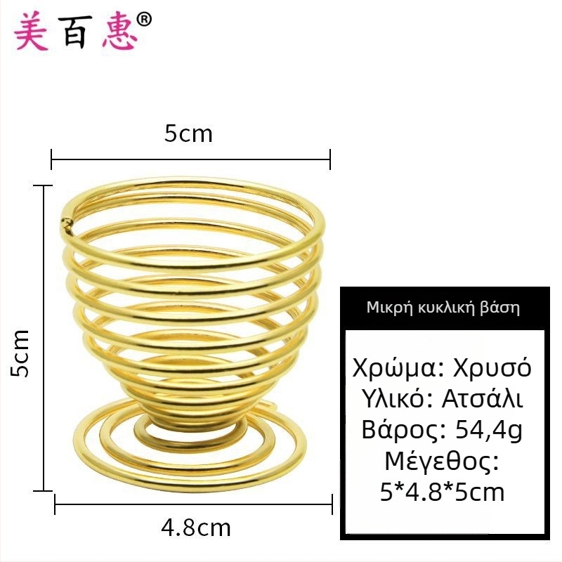 Δοχείο για σφουγγαράκια πούδρας και βάση αποθήκευσης μακιγιάζ – Ατσάλι άνθρακα, 0.062 kg, Maybewei, Μεταλλική κατασκευή από σύρμα