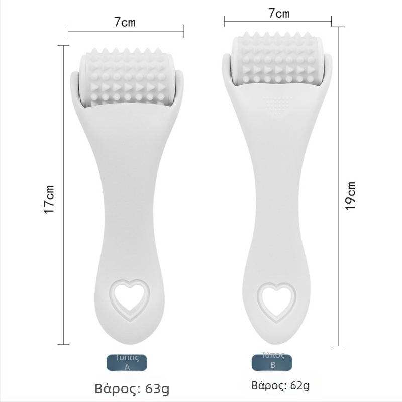 Κύλινδρος μασάζ προσώπου από σιλικόνη, χειροκίνητος, μη ηλεκτρικός, με αποσπώμενο κύλινδρο, για μασάζ προσώπου και ανύψωση