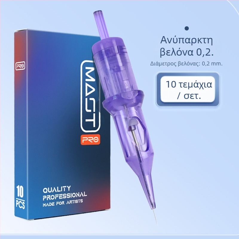 Αποστειρωμένη βελόνα μιας χρήσης για μηχανές τατουάζ – ενιαία βελόνα για σκίαση χειλιών, φρύδια με πούδρα και γραμμή ματιών