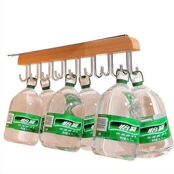 Κρεμάστρα ρούχων από μασίβ ξύλο — πολυλειτουργικός αποθηκευτικός οργανωτής για ρούχα, φουλάρια και κάλτσες; κατάλληλη για κρεμάστρες ρούχων, παντελόνια και γραβάτες