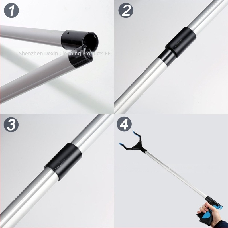 Dexin γκράμπερ χειρός για απορρίμματα, ελαφρύς, εξαιρετικά μακρύς εμβέλειας, κατασκευή από μέταλλο και πλαστικό