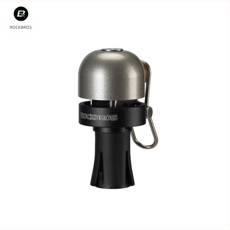 Καμπάνα τιμονιού για δρομικό ποδήλατο με καμπύλο βύσμα, ROCKBROS, κάλυμμα καμπάνας από κράμα χαλκού + βάση από αλουμίνιο + πλαστικό βύσμα, Unisex