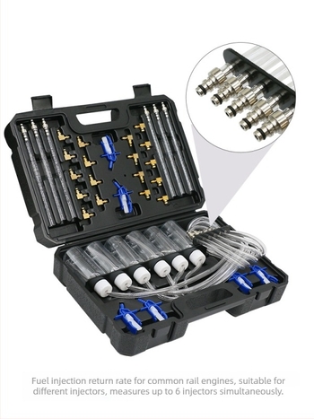 Σετ ανιχνευτής επιστροφής λαδιού ντίζελ με Common Rail και εργαλείο δοκιμών ψεκαστήρων καυσίμου