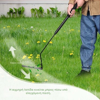 Isunpro χειροκίνητο εργαλείο ζιζανίων κήπου με διπλό λεπίδι και όρθια σχεδίαση – εύκολη εξαγωγή ριζών