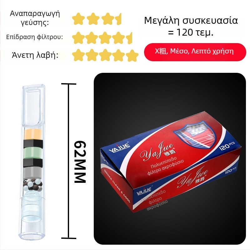 Διασπώμενο κρατητήρι για τσιγάρα Forten with multiple filters, τριών σταδίων φιλτράρισμα (παχύ/μεσαίο/λεπτό), Zhejiang προέλευση