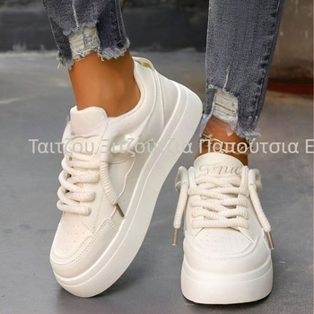 Sneakers unisex με σχέδιο κρανίου – χαμηλός ύψος, άνω μέρος από Super Fiber, σόλα από καουτσούκ