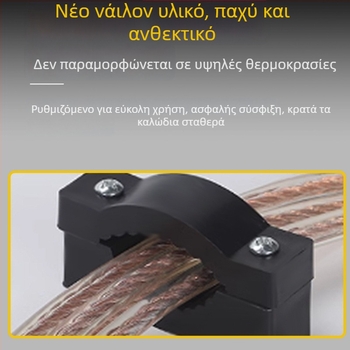 Πλαστικό κλιπ στερέωσης καλωδίων με παχύτερη κατασκευή