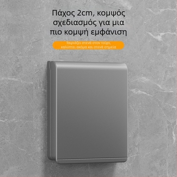 86-τύπου εξαιρετικά λεπτό αδιάβροχο κάλυμμα μπάνιου για διακόπτες και πρίζες, αυτοκόλλητη εγκατάσταση, περίβλημα PC (Ouben)
