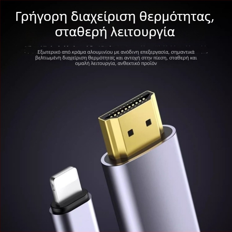 Καλώδιο HDMI για συσκευές Apple, HDMI 2.0 HDTV υψηλής ταχύτητας, OEM διαθέσιμο, κυκλοφόρησε το 2024