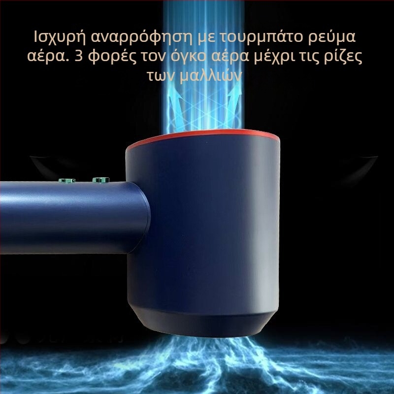 Πιστολάκι μαλλιών HD8, μοτέρ χωρίς ψήκτρες, 1600 W, ρύθμιση θερμοκρασίας κρύο/καυτό, αρνητικά ιόντα, προστασία από υπερθέρμανση, 220 V