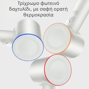 Στεγνωτήρας μαλλιών χωρίς λεπίδες, αρνητικά ιόνια, 1600W, μοτέρ χωρίς ψήτρες, 220V