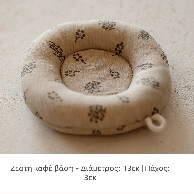 Πατάκι για τσαγιέρα σε ιαπωνικό στυλ από βαμβακο-λινό ύφασμα, παχύτερη προστασία από εγκαύματα, κυκλικός δίσκος για φλιτζάνια και δίσκος για γάλα, χειροποίητο από Shu ke