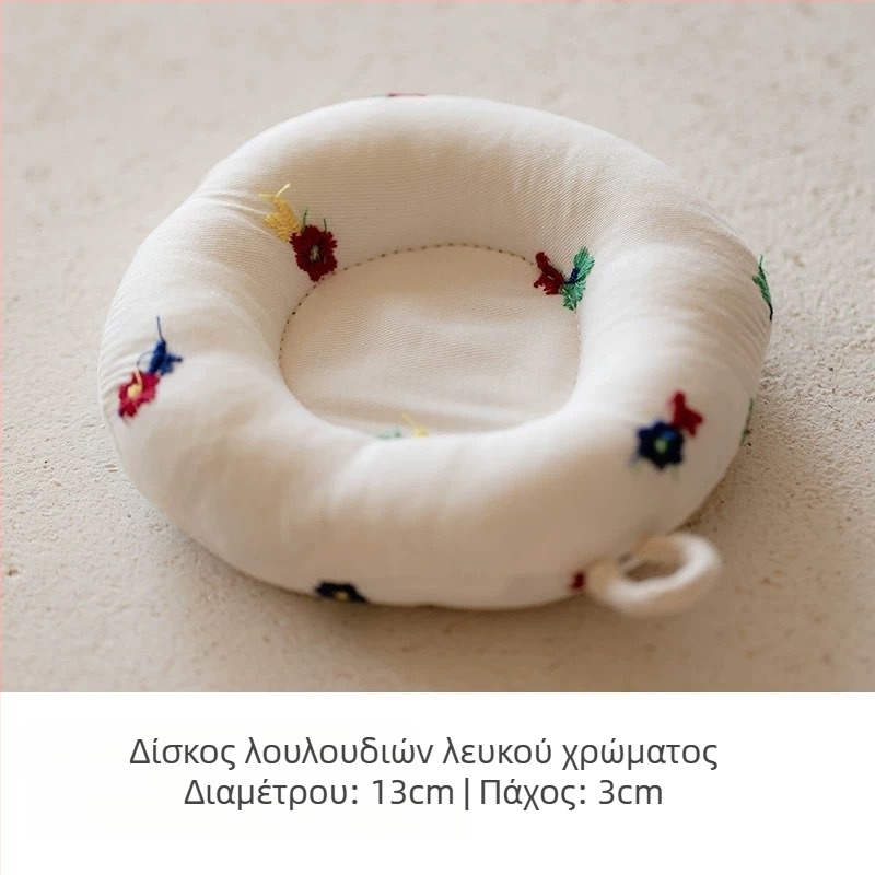 Πατάκι για τσαγιέρα σε ιαπωνικό στυλ από βαμβακο-λινό ύφασμα, παχύτερη προστασία από εγκαύματα, κυκλικός δίσκος για φλιτζάνια και δίσκος για γάλα, χειροποίητο από Shu ke