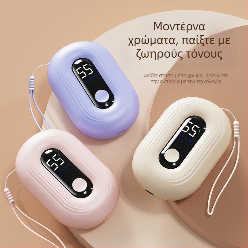 Θερμαντήρας χεριών USB επαναφορτιζόμενος με ενσωματωμένη μπαταρία 1000–1200 mAh, μοντέλο N12, 5V 3W, ψύξη με αλουμινένιο φύλλο