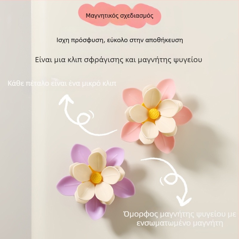 Μαγνητικό κλιπ σφράγισης για σακούλες φαγητών – ανθεκτικό στην υγρασία, 3D σχέδιο, διατήρηση τροφίμων