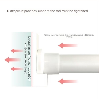 Ράγα κρεμάσματος ρούχων – Dingxin, PVC υλικό, μοντέρνο και απλό στυλ, μη δυνατή εξατομίκευση