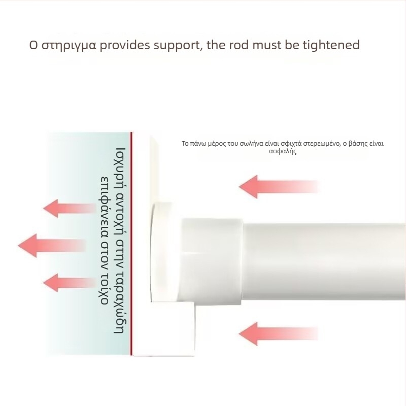 Ράγα κρεμάσματος ρούχων – Dingxin, PVC υλικό, μοντέρνο και απλό στυλ, μη δυνατή εξατομίκευση