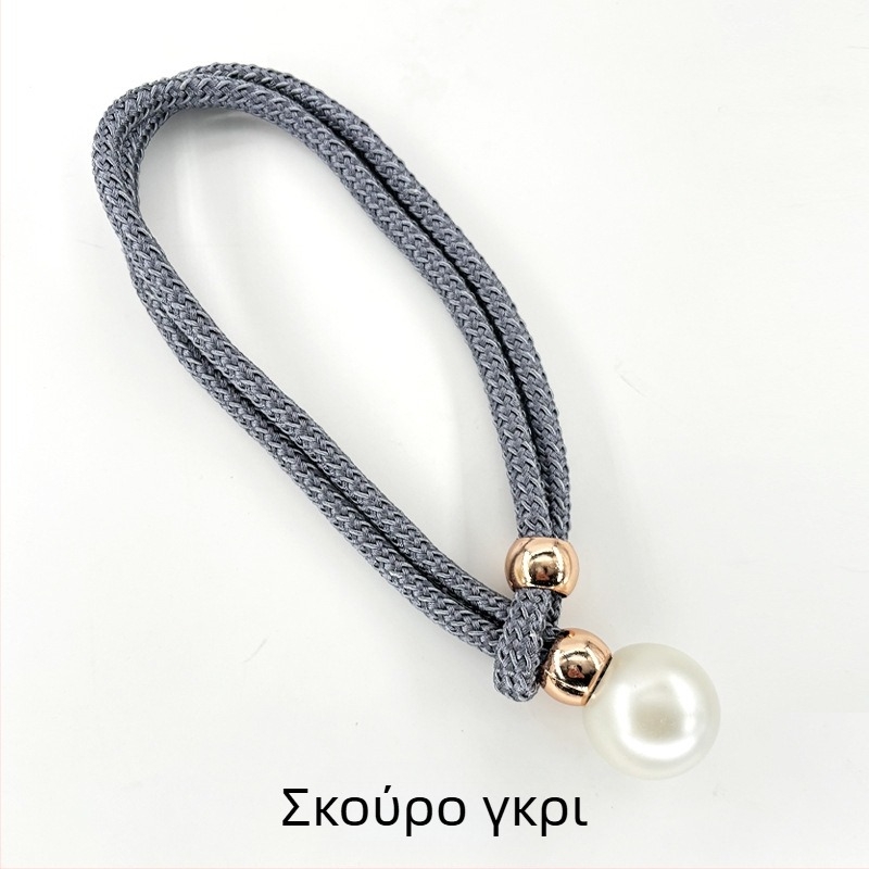 Υφασμάτινες δέστρες κουρτινών με μαργαριταρένιες λεπτομέρειες, ρυθμιζόμενες ζώνες συγκράτησης, στυλ ελαφρύς πολυτελής