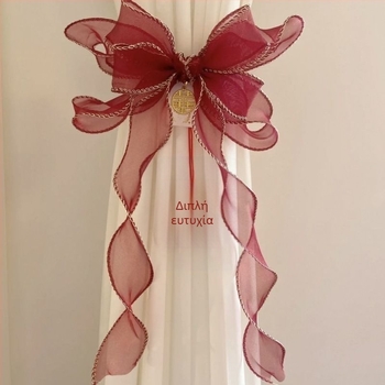 Γαμήλιες δέστρες για κουρτίνες με μεταξωτό λουλούδι – Παγκόσμιο στυλ