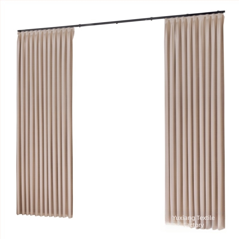 Διπλής όψεως κουρτίνα πλήρους σκίασης, Chenille ύφασμα, σκίαση 71–90%, μοντέρνος μινιμαλιστικός σχεδιασμός