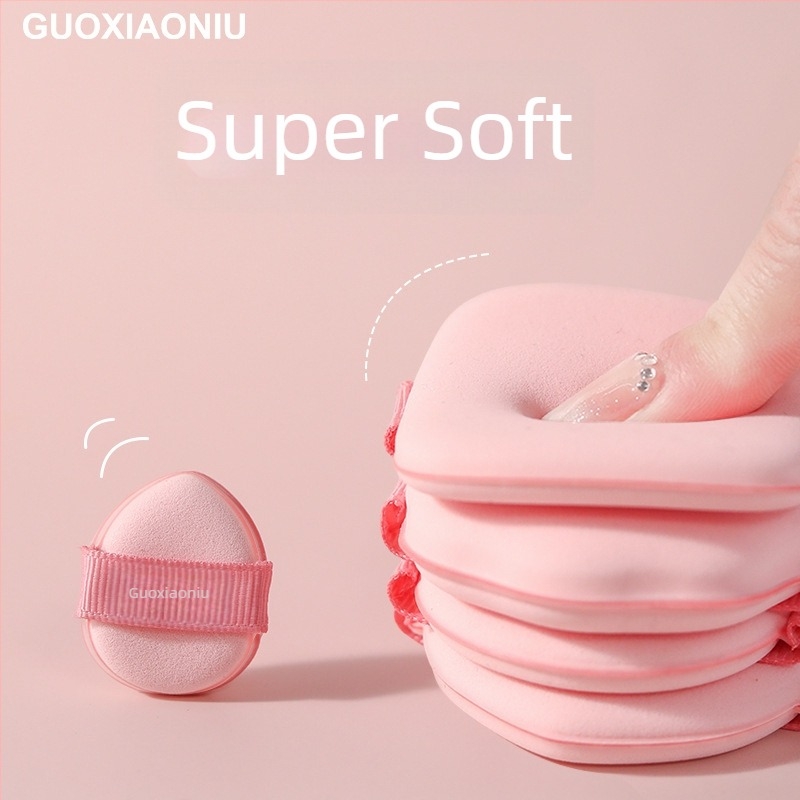 Σφουγγάρι βάσης για πούδρα με αέρα – Διπλής χρήσης στεγνό/υγρό, Υδροφιλικό πολυουρεθάνιο, Ακανόνιστος σχηματισμός, Σετ 5 τεμαχίων