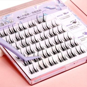 Λαβίδες βλεφαρίδων για αρχάριους με νανοεπίστρωση και επίστρωση κατά της κόλλησης — ανοξείδωτο ατσάλι