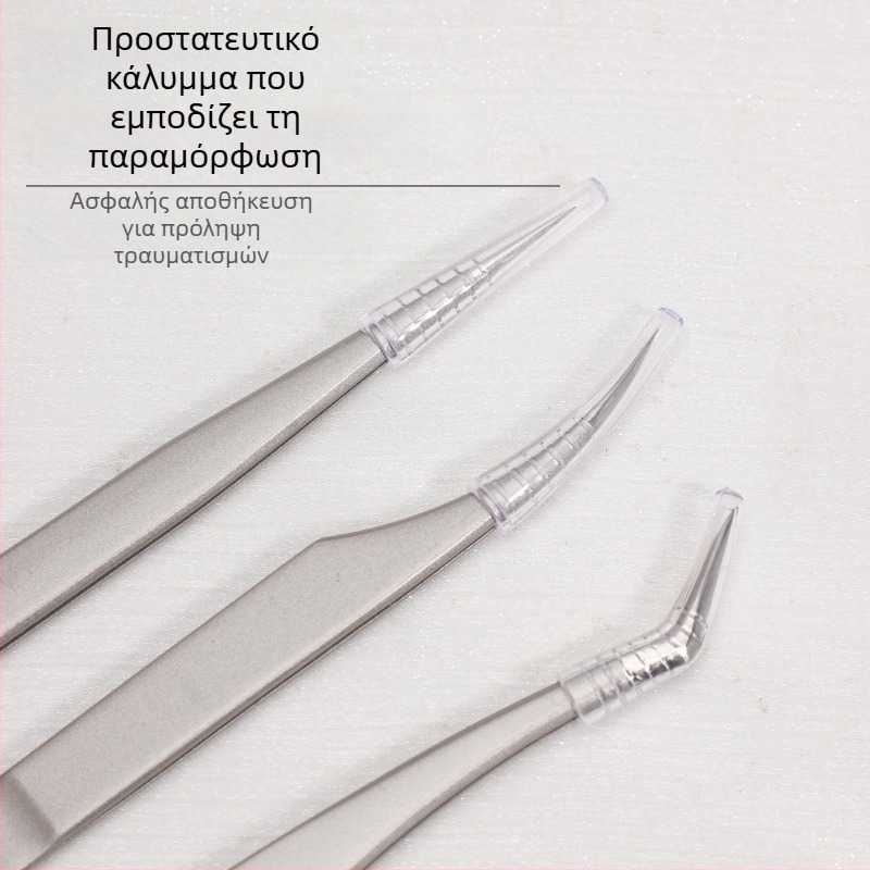 Τσιμπίδι για επεκτάσεις βλεφαρίδων - Ανοξείδωτος χάλυβας, Jin Tenghui, εργαλείο κυρτώματος βλεφαρίδων