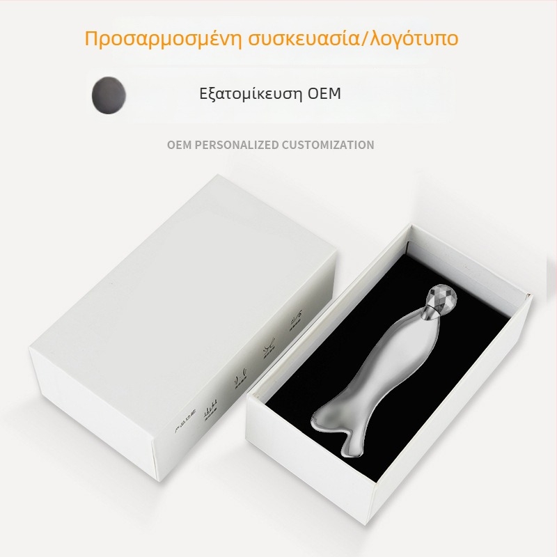 Μεταλλική πλάκα γκουά-σα με 3D ρόλλερ για ανύψωση και σύσφιξη; εργαλείο μασάζ τύπου ρόλλερ; κατασκευή από κράμα ψευδάργύρου