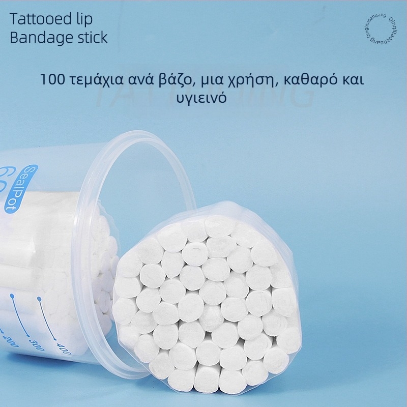 Εργαλείο διάταξης χειλιών μιας χρήσης για ημι-μόνιμες διαδικασίες τατουάζ χειλιών, αποχρωματισμό και σχεδιασμό χειλιών (100 τεμάχια)