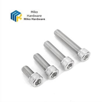 Βίδα με κυλινδρική κεφαλή και εξάγωνη υποδοχή, DIN 912, ανοξείδωτος χάλυβας A4-70, επίστρωση λευκού φινιρίσματος