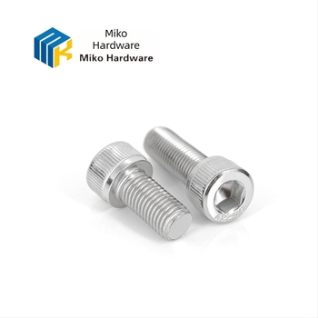 Βίδα με κυλινδρική κεφαλή και εξάγωνη υποδοχή, DIN 912, ανοξείδωτος χάλυβας A4-70, επίστρωση λευκού φινιρίσματος