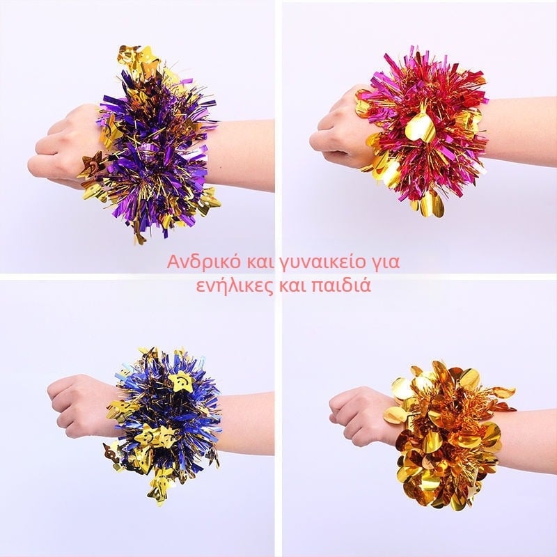 Longxin βραχιόλι καρπού με παγιέτες και λουλούδι για τελετή έναρξης (Logo OK)