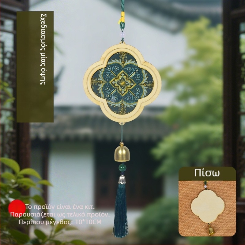 Ξύλινο μενταγιόν Mokoko — εθνοτικό, κινέζικο, νέο κινέζικο, αρχαίο στυλ; Κωδικός 03