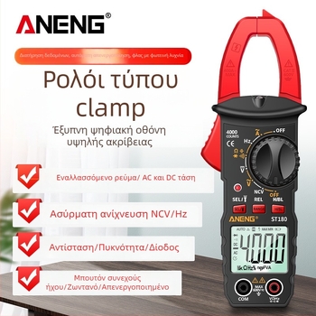ANENG ST180 ψηφιακό κλιπ-μετρητής, AC/DC μέτρηση, 600 V, 400 A, 40 MΩ, 4000 μετρήσεις
