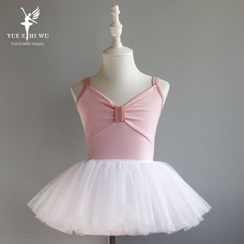 Κοριτσίστικο σετ χορού πρακτικής – καλοκαιρινό μονοκόμματο, βαμβάκι 95% με ήπια επεξεργασία, στυλ πριγκίπισσα