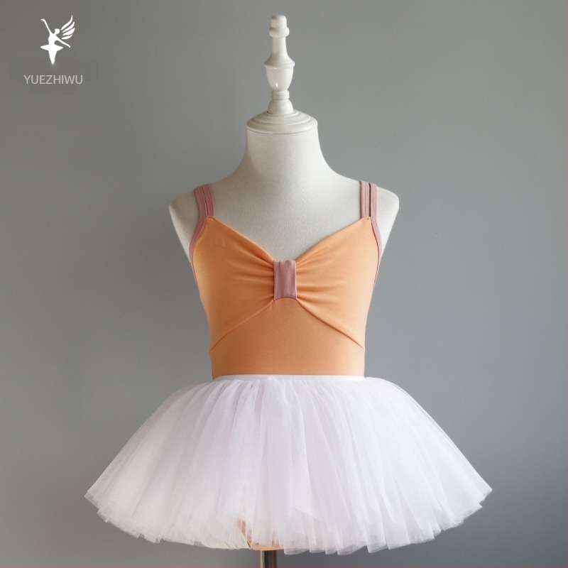 Κοριτσίστικο σετ χορού πρακτικής – καλοκαιρινό μονοκόμματο, βαμβάκι 95% με ήπια επεξεργασία, στυλ πριγκίπισσα