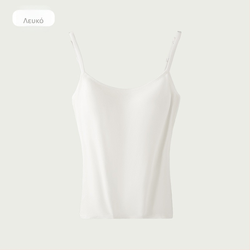 Γυναικείο τοπ χορού — cami-style top για προπονήσεις, ύφασμα από βαμβακερό μίγμα με 50% βισκόζη; επένδυση από ύφασμα μείγμα 50% σπαντέξ; κατάλληλο για street dance, μπαλέτο, latin και μοντέρνο χορό.