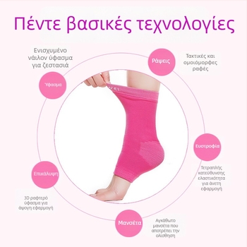 Προστασία αστραγάλου από νάιλον, ζεστή, κατάλληλη για γιόγκα, γυμναστική και χορό