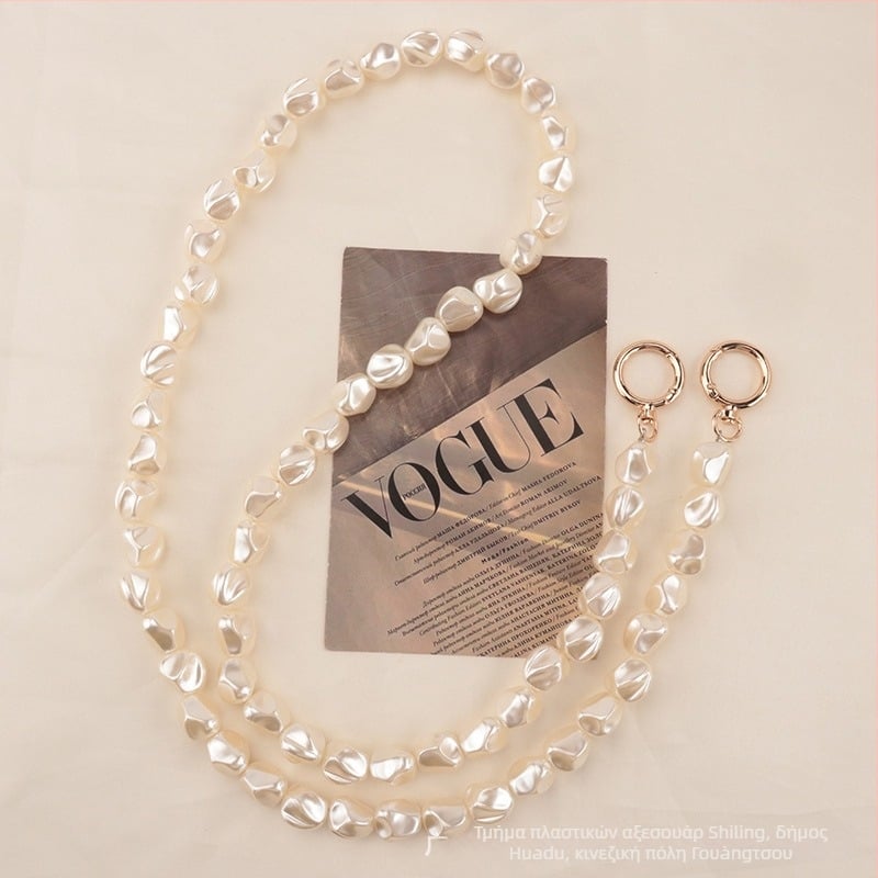 Λουρί τσάντας με αλυσίδα μαργαριτών - Χειροποίητο Plastic Feng SL204, Πλαστικό + ρητίνη, αναπνεύσιμο, μειώνει το βάρος, Νέα Εθνική Τάση