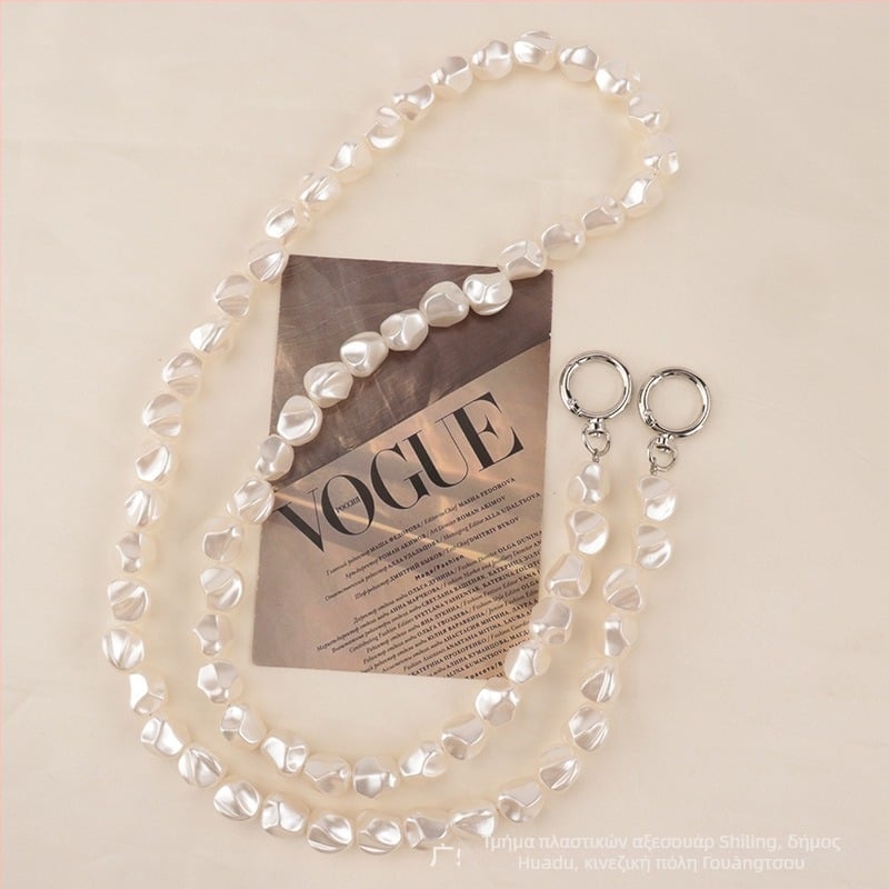 Λουρί τσάντας με αλυσίδα μαργαριτών - Χειροποίητο Plastic Feng SL204, Πλαστικό + ρητίνη, αναπνεύσιμο, μειώνει το βάρος, Νέα Εθνική Τάση