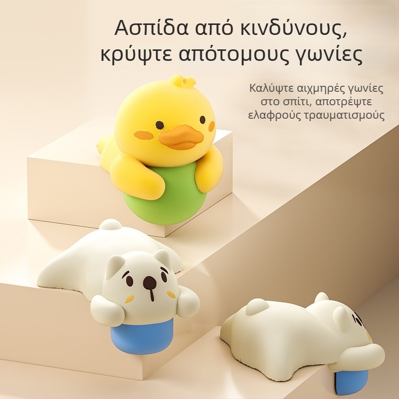 Προστατευτικό γωνίας κατά κραδασμών για παιδικά τραπέζια και κρεβάτια - μαλακό PVC με κόλλα ακρυλικού, σετ 200 τεμάχια.