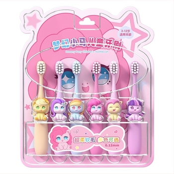 Χειροκίνητη παιδική οδοντόβουρτσα με μαλακές τρίχες (έξι τεμάχια ανά συσκευασία; μοντέλο CKT25-9-1; Brush mibala; για παιδιά)